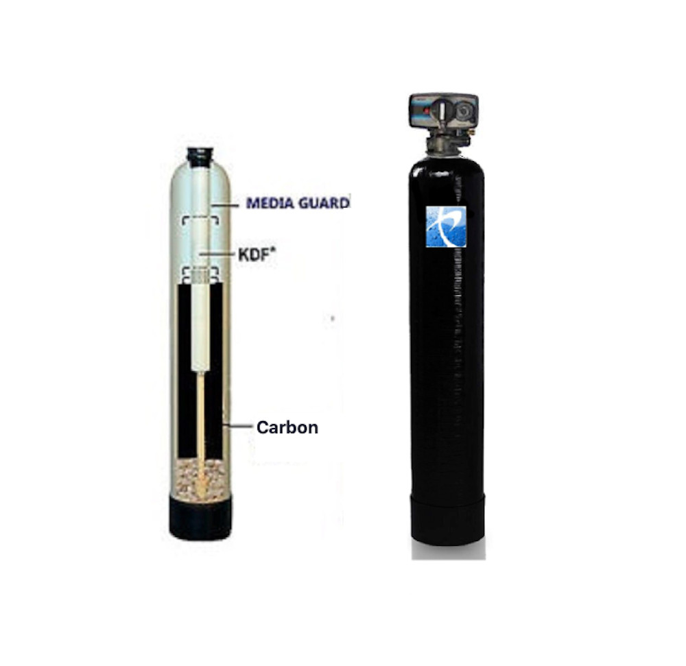 Fleck 5600 1.5 cu ft Whole House Water Filter Catalytic/GAC + KDF 85 Iron Filter