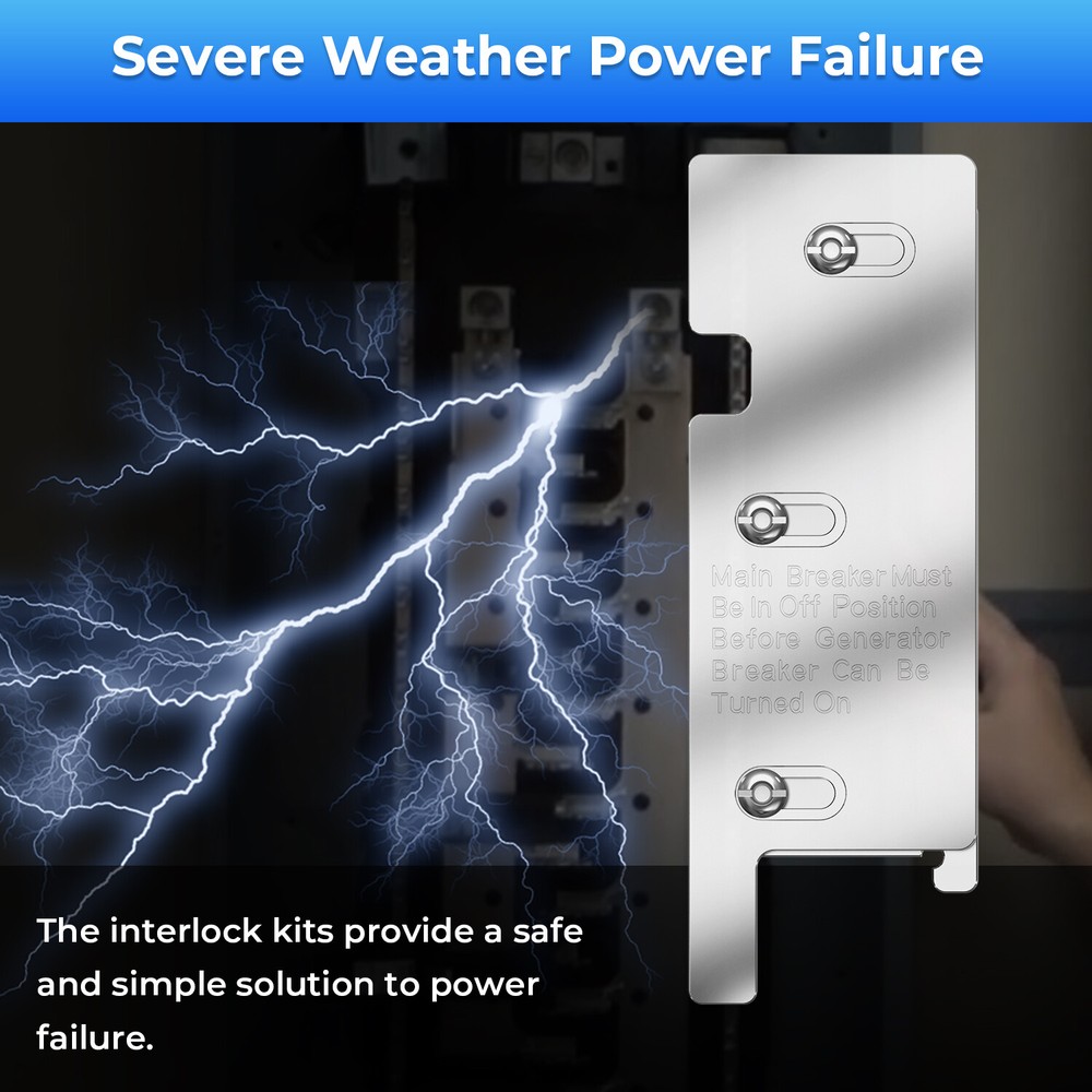 For Square D 200 Amp Panels Generator Interlock Kit Main Panels Vertical