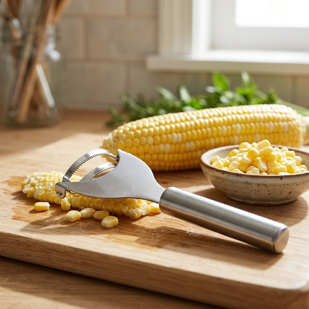 Corn Peeler Stripper Tool Stainless Steel for Quick Corn Kernel Removal