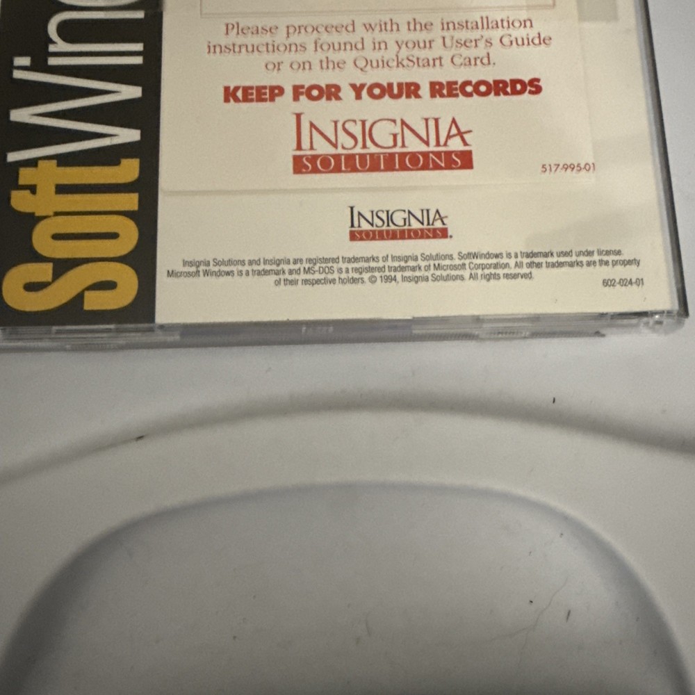 Soft Windows 3.1 for Apple Mac Performa install disc w password rare software