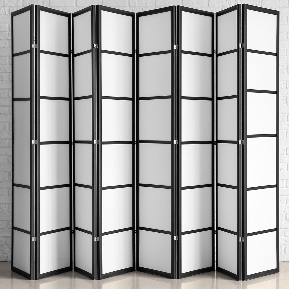 Double Acting Hinges Folding Screen, 4Pcs 1.85" Double Swing Hinges, Silver