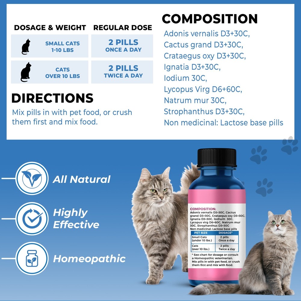 Cat Hyperthyroid Weight Gain Support Natural Feline Thyroid Supplement