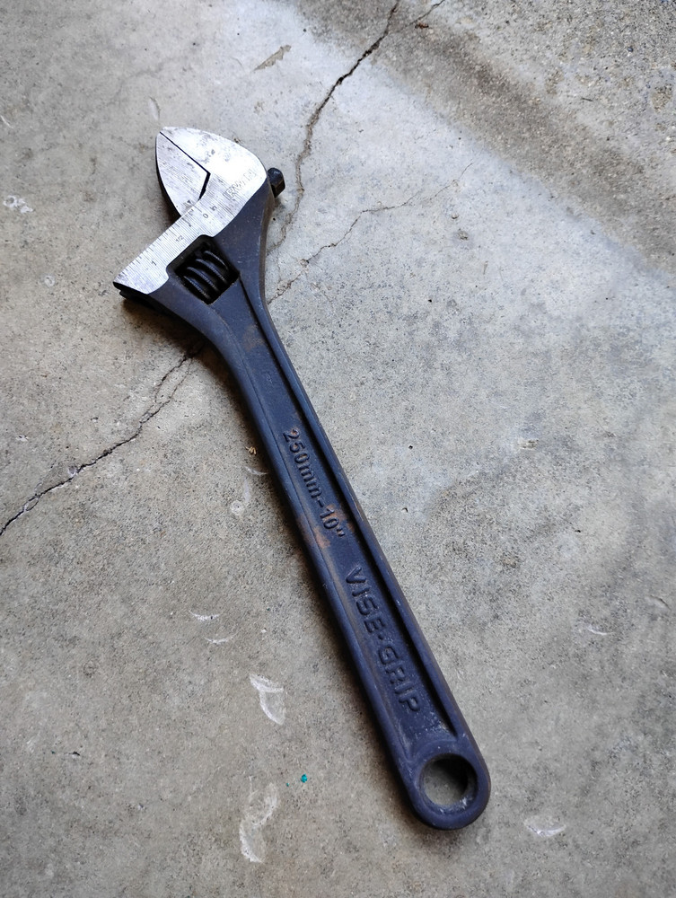 10" IRWIN VISE GRIP ADJUSTABLE WRENCH BLACK OXIDE