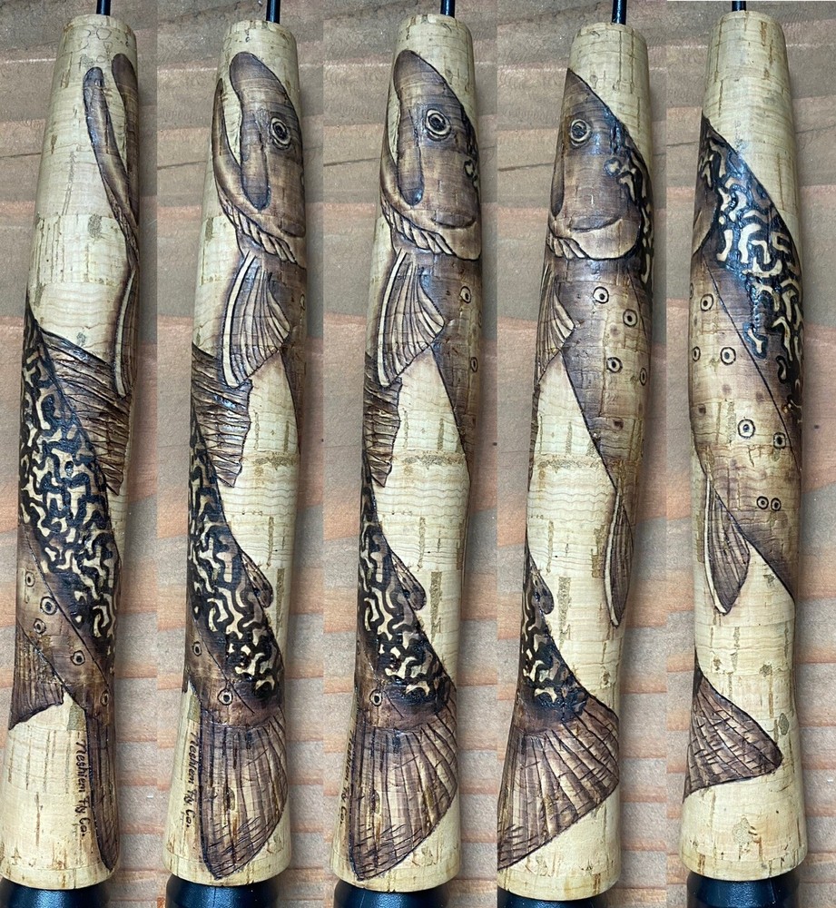 Brook Trout Fly Rod Cork Grip