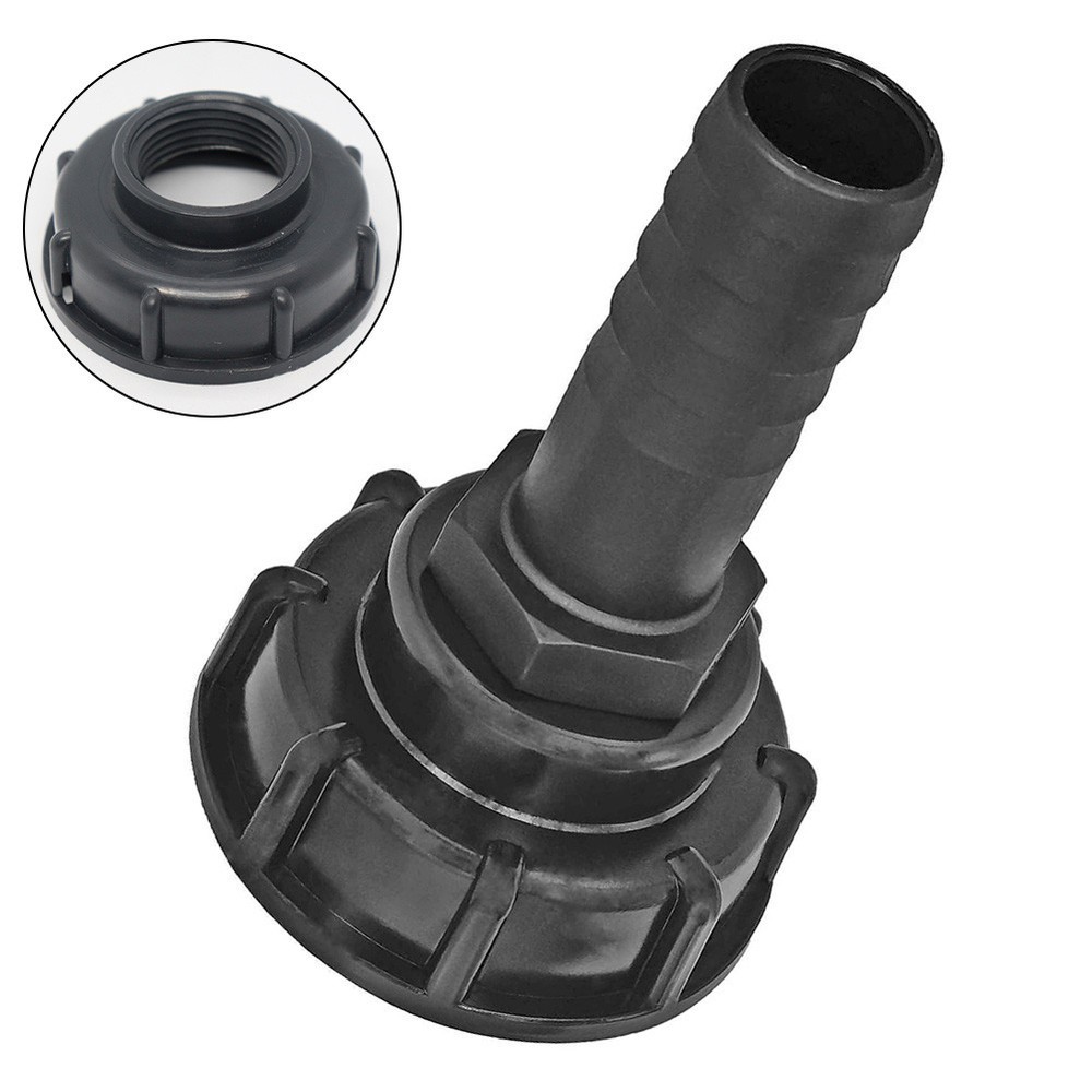 Convenient IBC Container Cap 1 Inch Barb Fitting for Garden Hose Connection