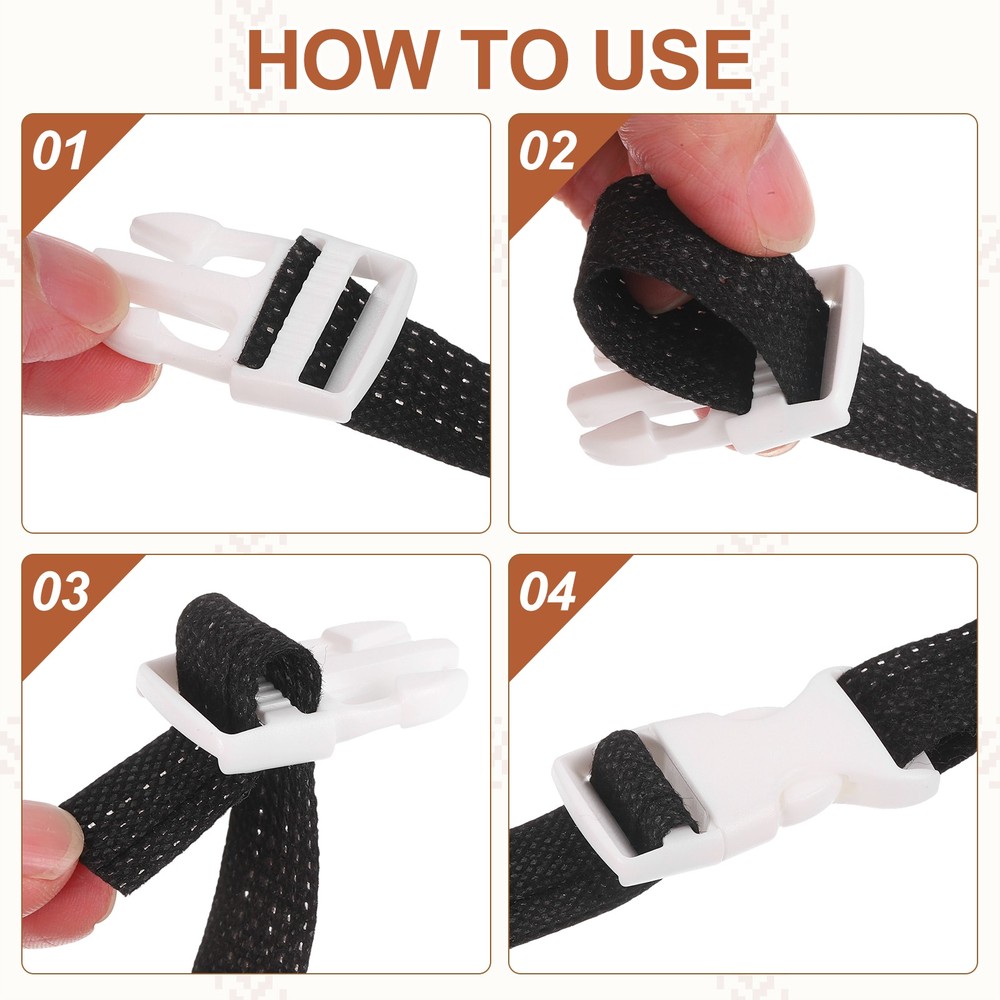 4 Pack Quick Side Release Buckle, 0.8" Plastic Buckle Clip, Grass Green