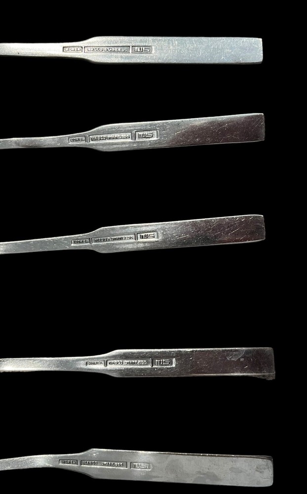 Vintage Nasco Stainless Flatware Moorish Pattern Replacement Tablespoons