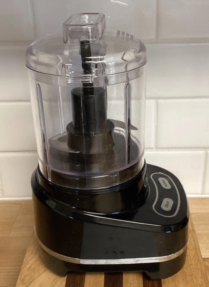 Bella 3 Cup Mini Food Chopper Processor Chop Purée Black