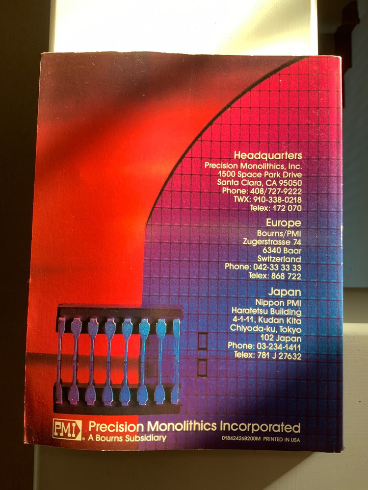 Precision Monolithics Inc. “Linear and Conversion Products 1984 Databook”