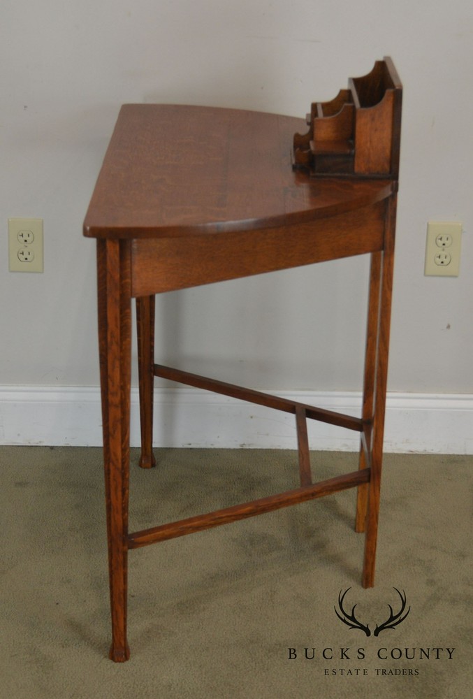 Mission Oak Half Round Desk