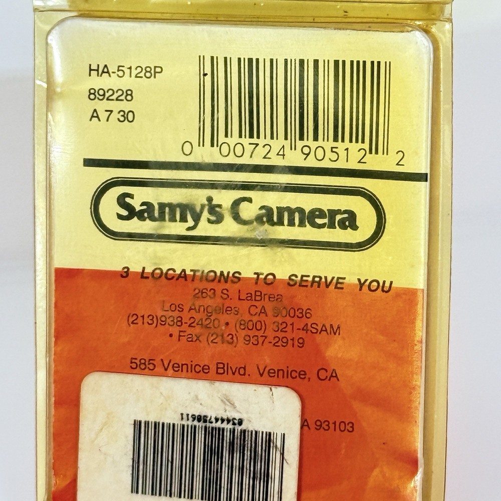 Samy’s Camera “L” Cable Release Adapter – Vintage New in Package