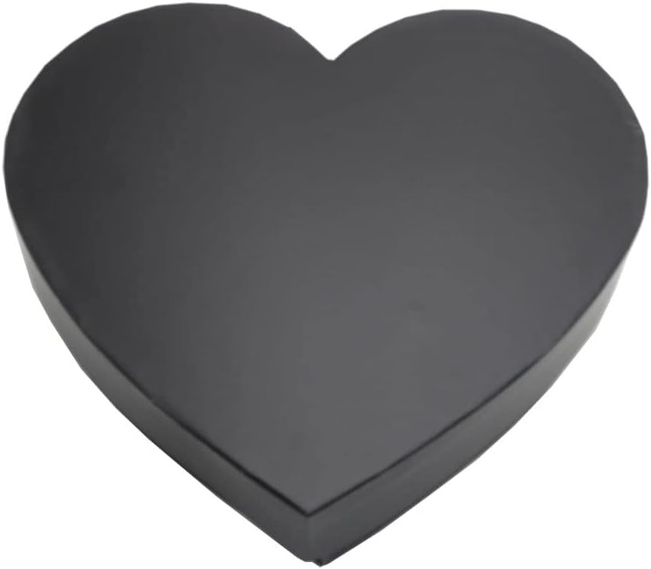 Empty Heart Shaped Gift Box Strawberry Packaging (Black)