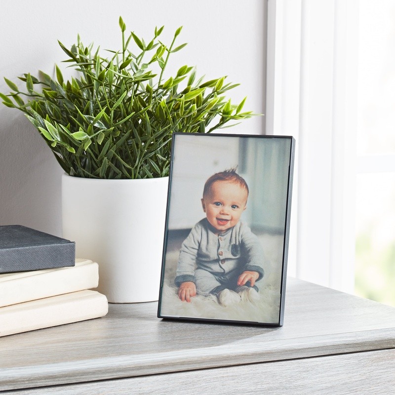 2pk 4x6 Front Loading Picture Frames Wall Tabletop Display Minimalist 6 PACK