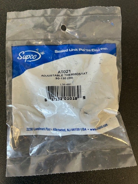 Supco AT021 Adjustable Thermostat