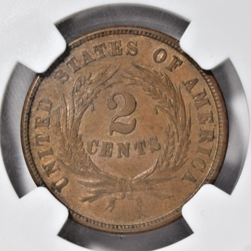 1864 TWO CENT ~ NICE SHARP 2c! NGC MS64 BN!