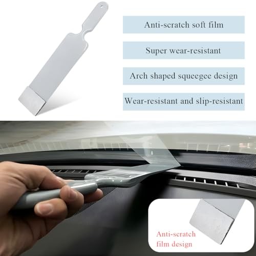 Car Squeegee, Flat Long Handle Window Tint Film Installation Tools Paddle