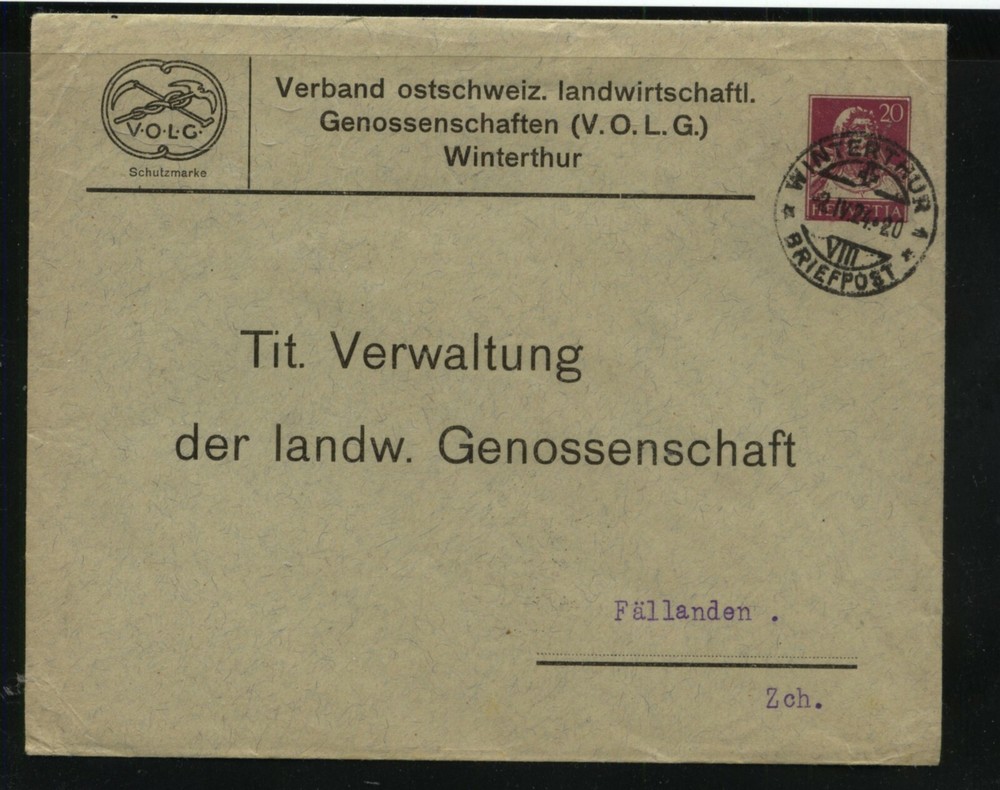 Switzerland  postal  envelope  ad cover1924     MS0307