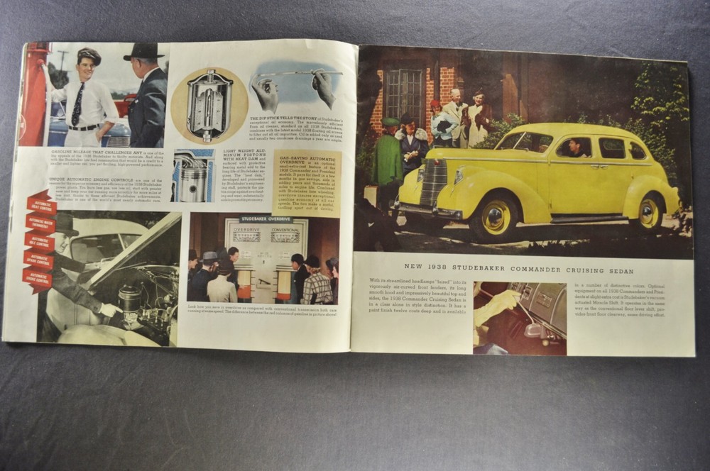 1938 Studebaker Catalog Brochure Commander President Sedan Coupe Nice Original