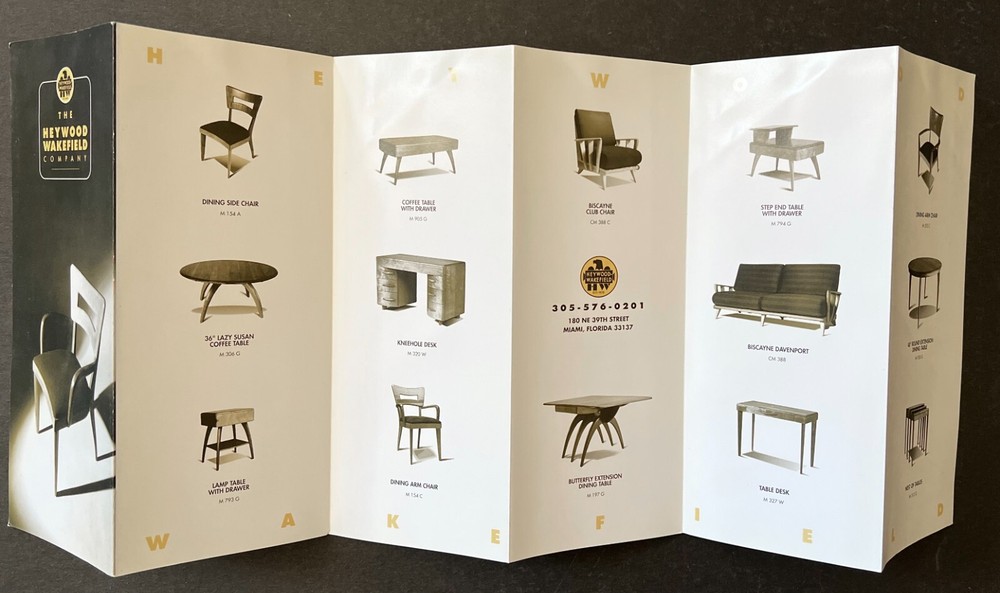 Heywood Wakefield Catalog MIAMI Mid Century Modern Classics