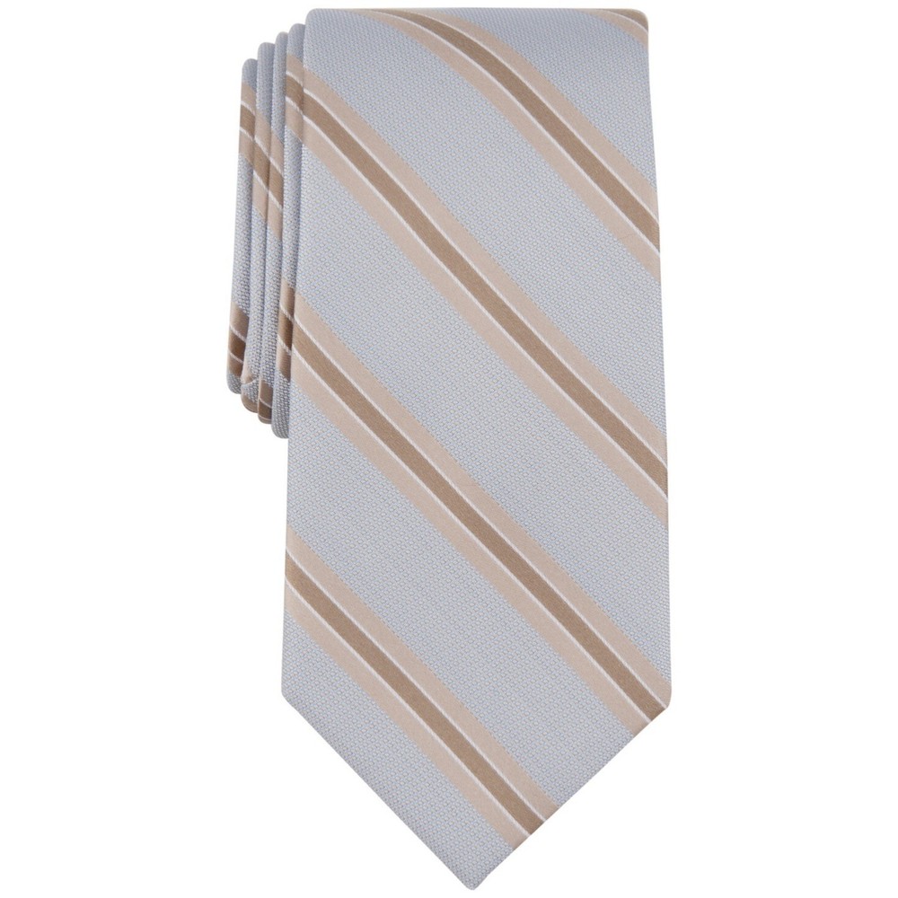Michael Kors Men's Vitra Stripe Tie Khaki OS NWT