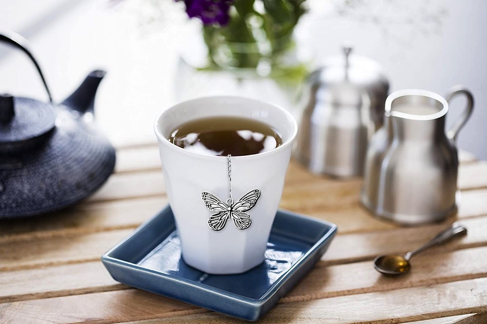 NSTaygate 2pcs Tea Infuser,Loose Leaf Tea Steeper Tea Strainer with Charm Han...