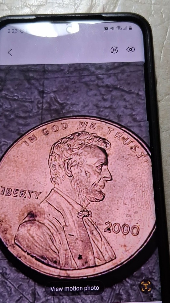 2000 No Mint Mark (P) REVERSE DIE CHIP