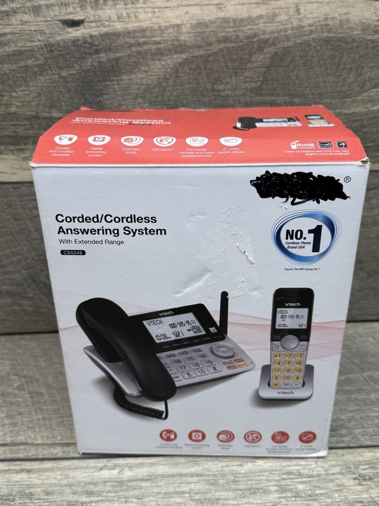 VTECH CS5229 Cordless Answering System With 1 Handset & Extended Range