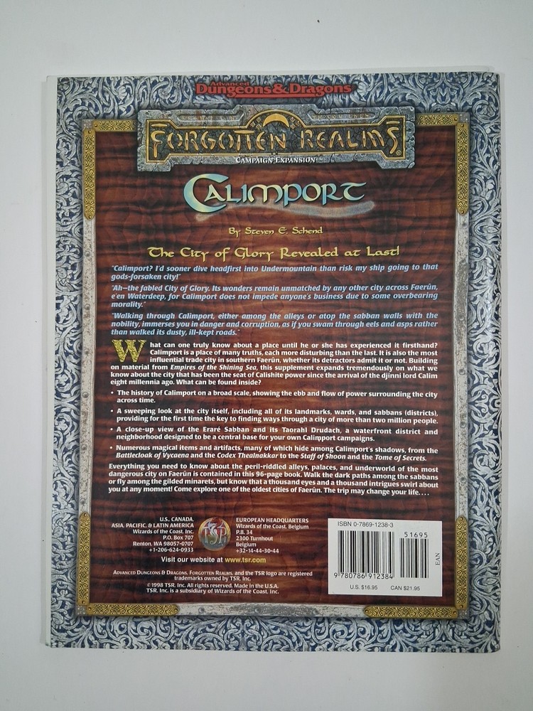 AD&D Forgotten Realms 2nd Edition Campaign Setting