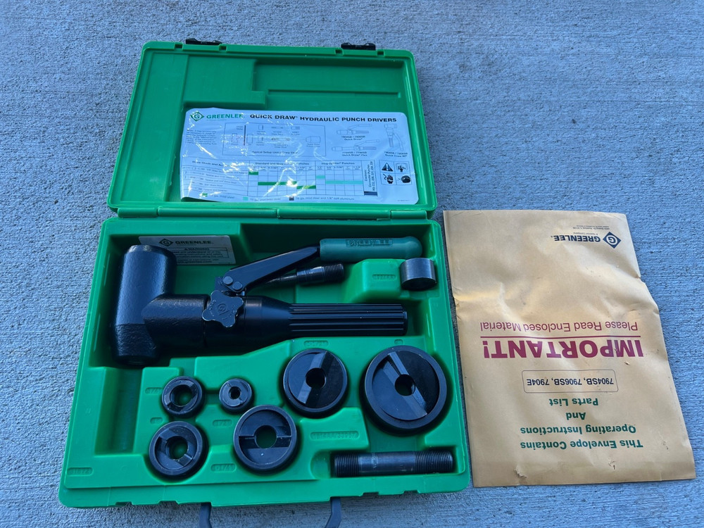 Greenlee 7906SB Hyudralic Punch Set
