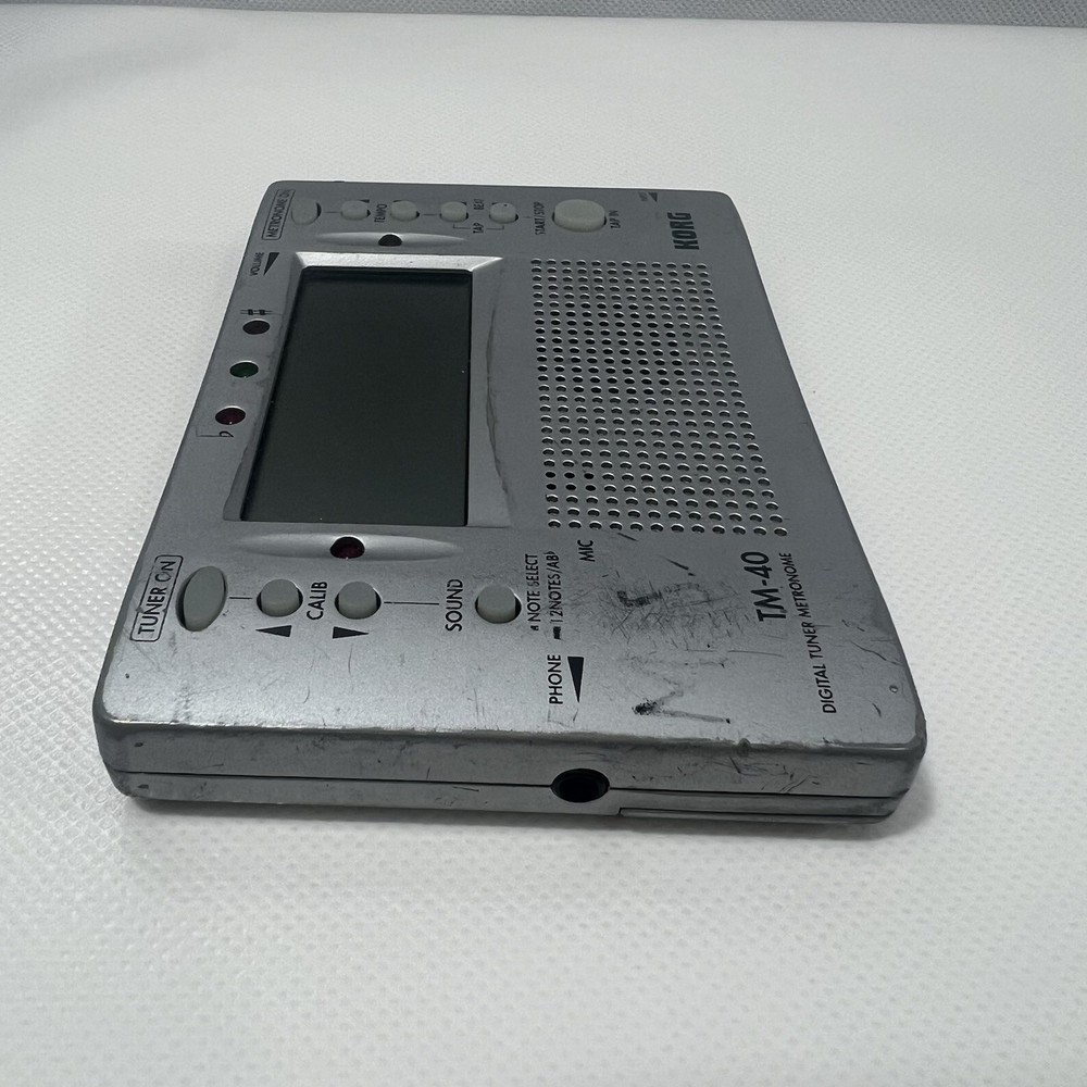 KORG TM-40 Silver Digital Chromatic Tuner Metronome