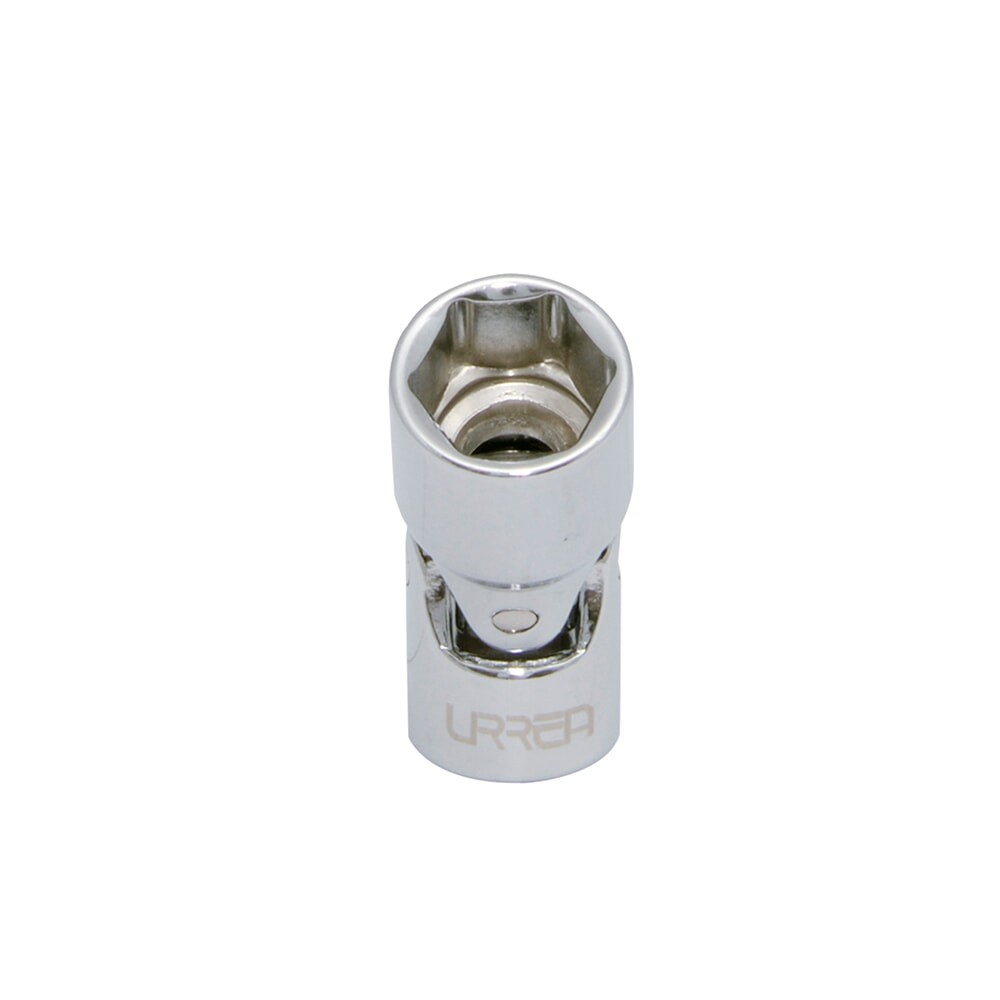 URREA 4814M 1/4" Drive Chrome Universal Flex Socket 6 Point 14 mm