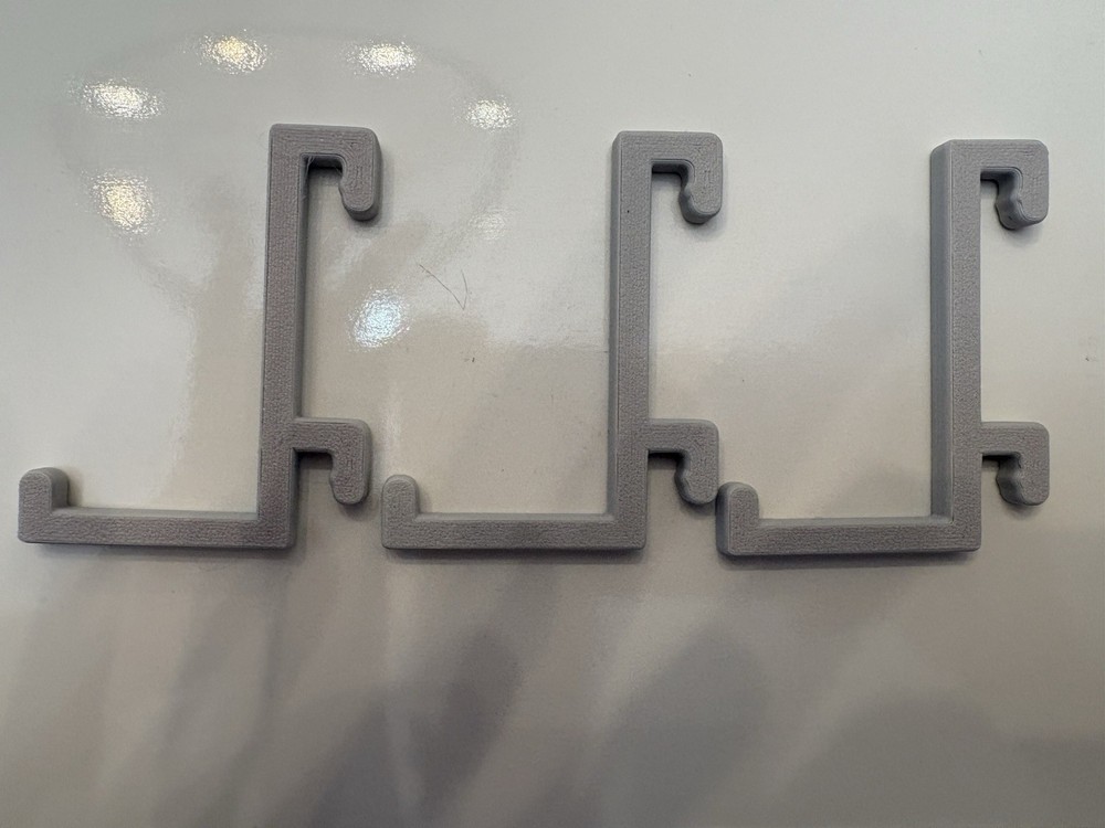 IKEA Skadis Hooks 3 Pack - 3d Printed Pegboard Holder - Strong Organizer Hooks
