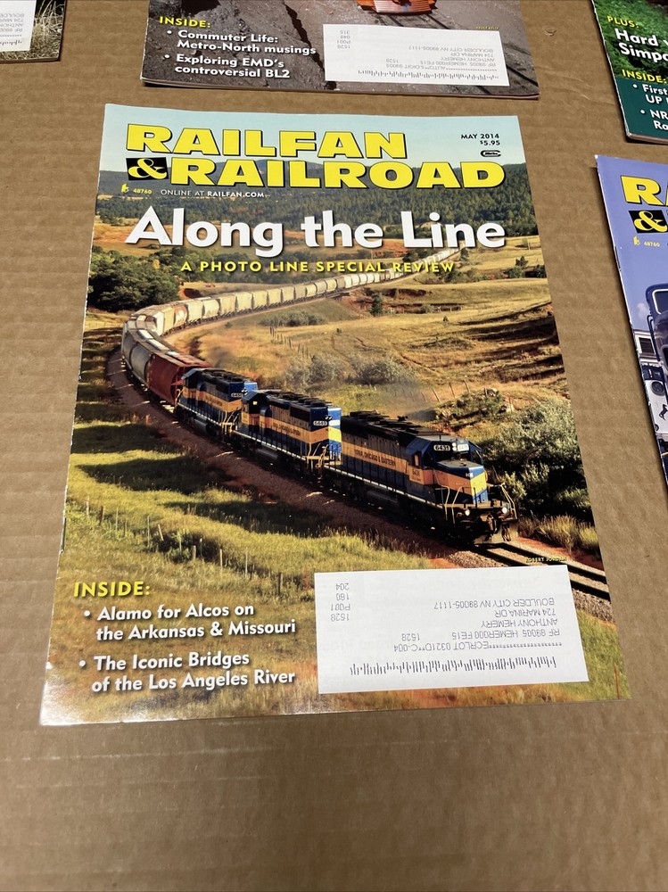 8 issues -Year 2014 RAILFAN & RAILROAD magazines Volume 33 issues 1-12