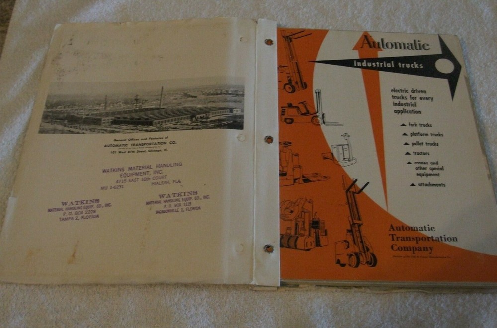 Specifications & Illustrations- Automatic Transportation Company- Vintage