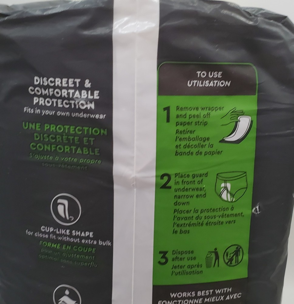 Depend Mens Guards 84ct Maximum Absorbency Bladder Control Pads Dry Odor Shield