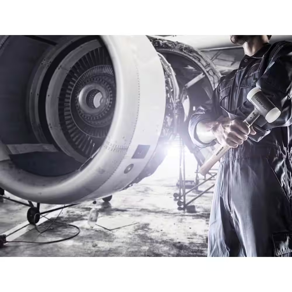 35 Oz. Dead-Blow Hammer with Hickory Handle and Replaceable Nylon Face Inserts