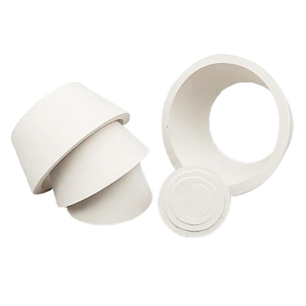9 lot Rubber Filter Adapter Cones Stopper Funnel Filtration Accs White