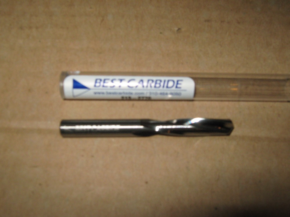 E  (.2500) SOLID CARBIDE 15DEG HELIX 135DEG SPLIT PT SCREW MACHINE DRILL BIT