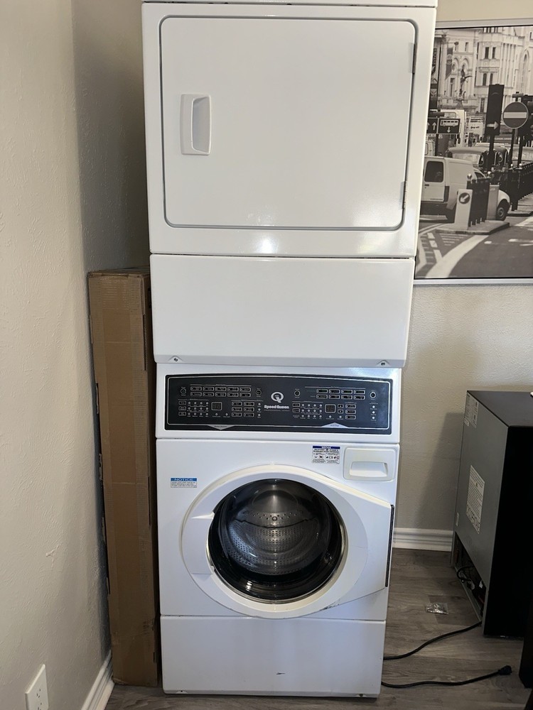 Speed Queen SF7000WE Stackable Electric Front-Loading Washer Dryer White