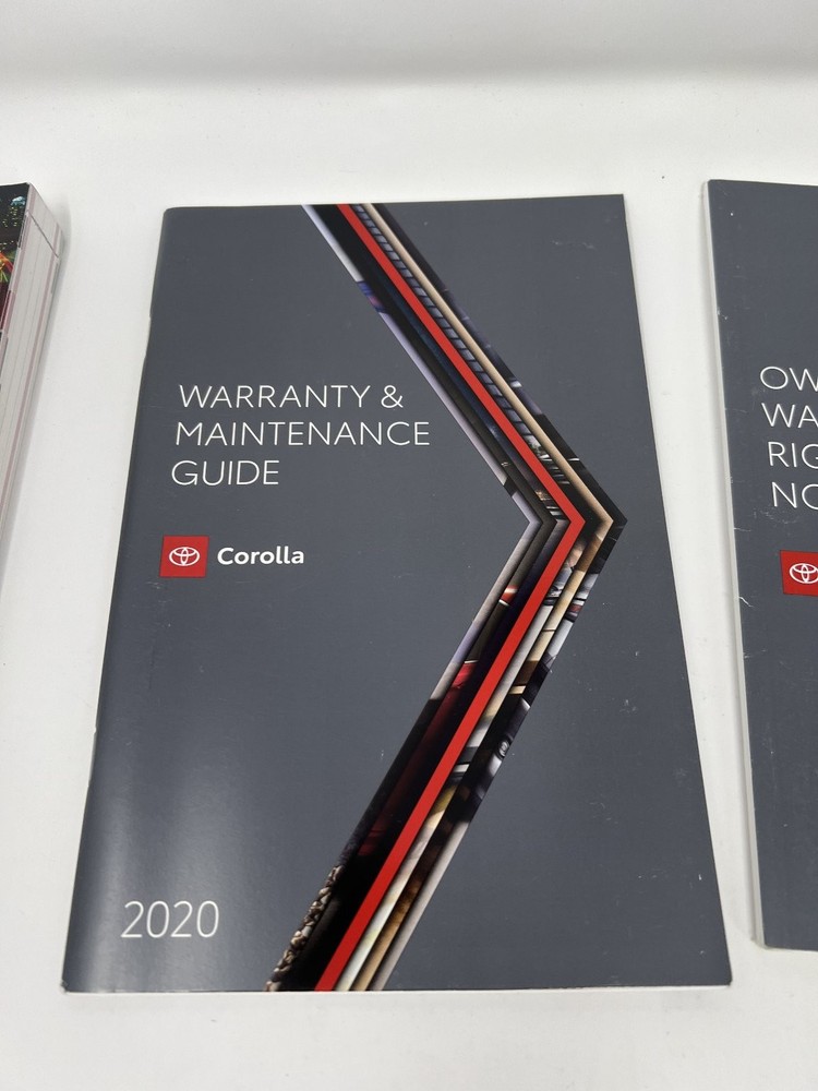 Toyota Corolla 2020 Owners Manual OEM Complete Set