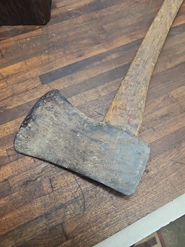 Q42- Vintage Dunlap Single Bit Axe w/ Original Handle