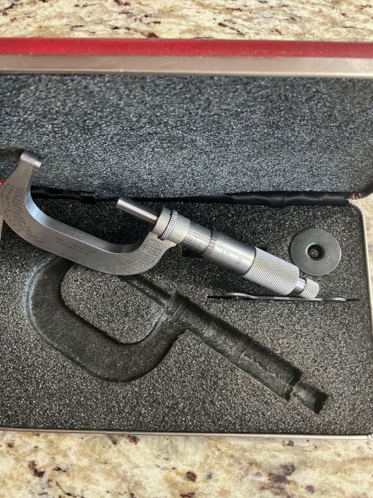 Starrett 1”-2”, & Starrett 2”- 3” Micrometer Set