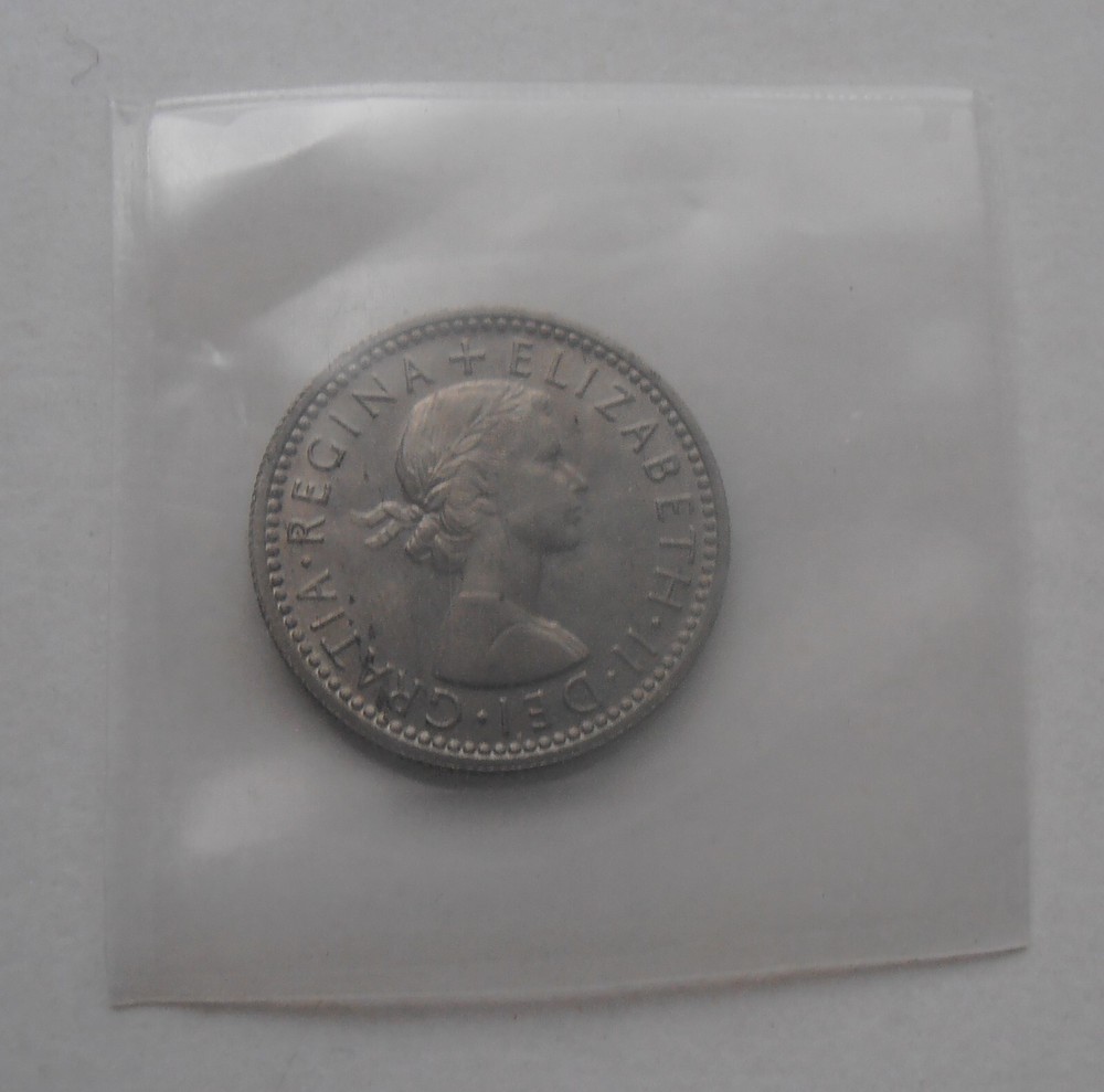 1957 SIXPENCE UNCIRCULATED