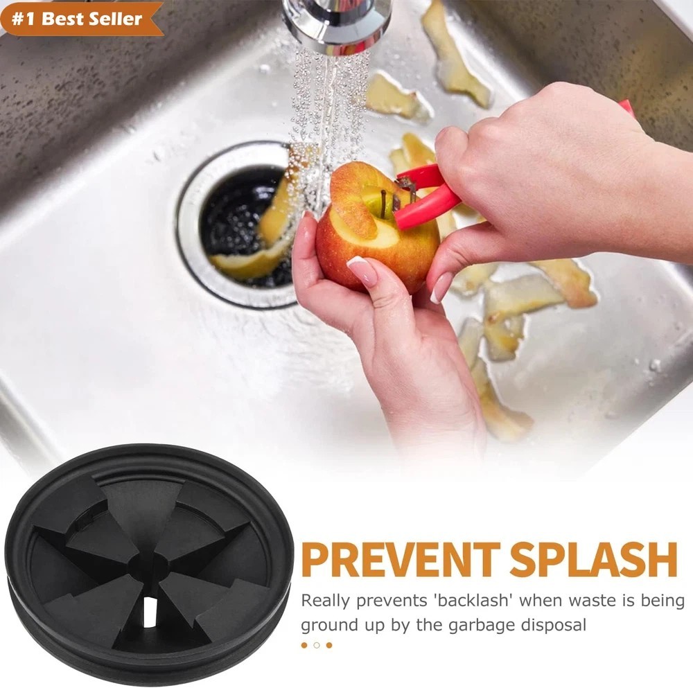 Upgraded EPDM Rubber Splash Guard for Insinkerator Evolution Series, 2 Pack