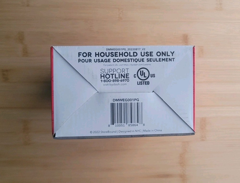 Dash Easter Egg Mini Waffle Maker Teal Green Non-Stick 4"