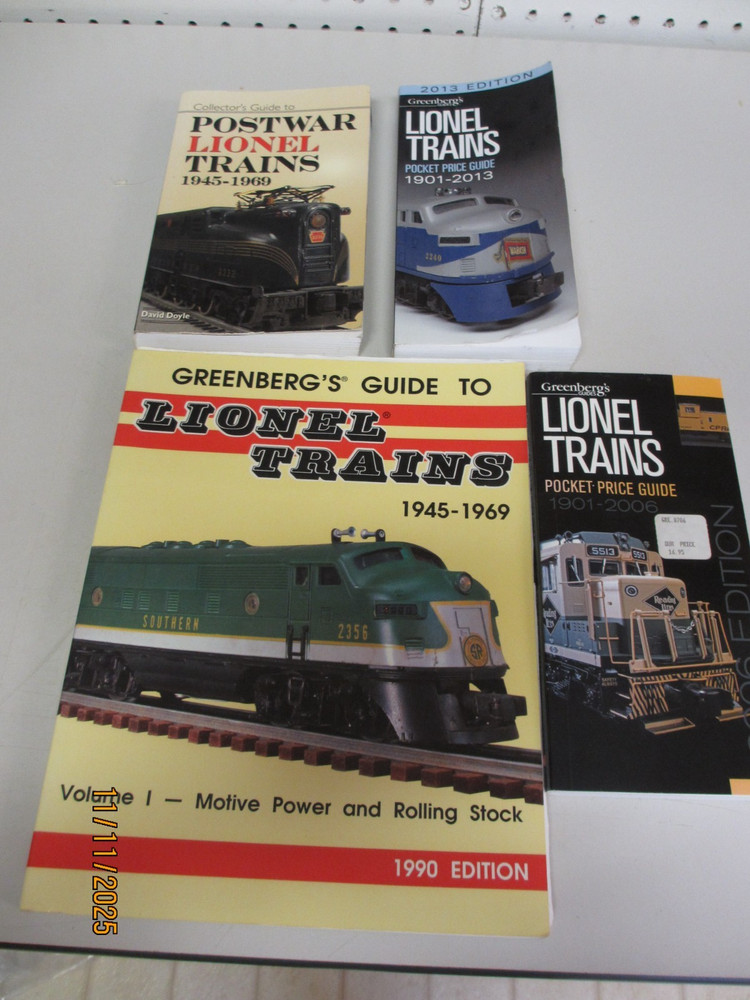 4 Lionel Price Guides