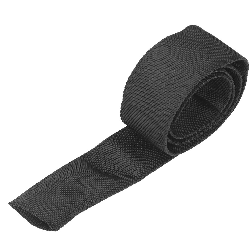 (2M) Rope Protective Sleeve Polyester Winch Rope Protective Sleeve Black