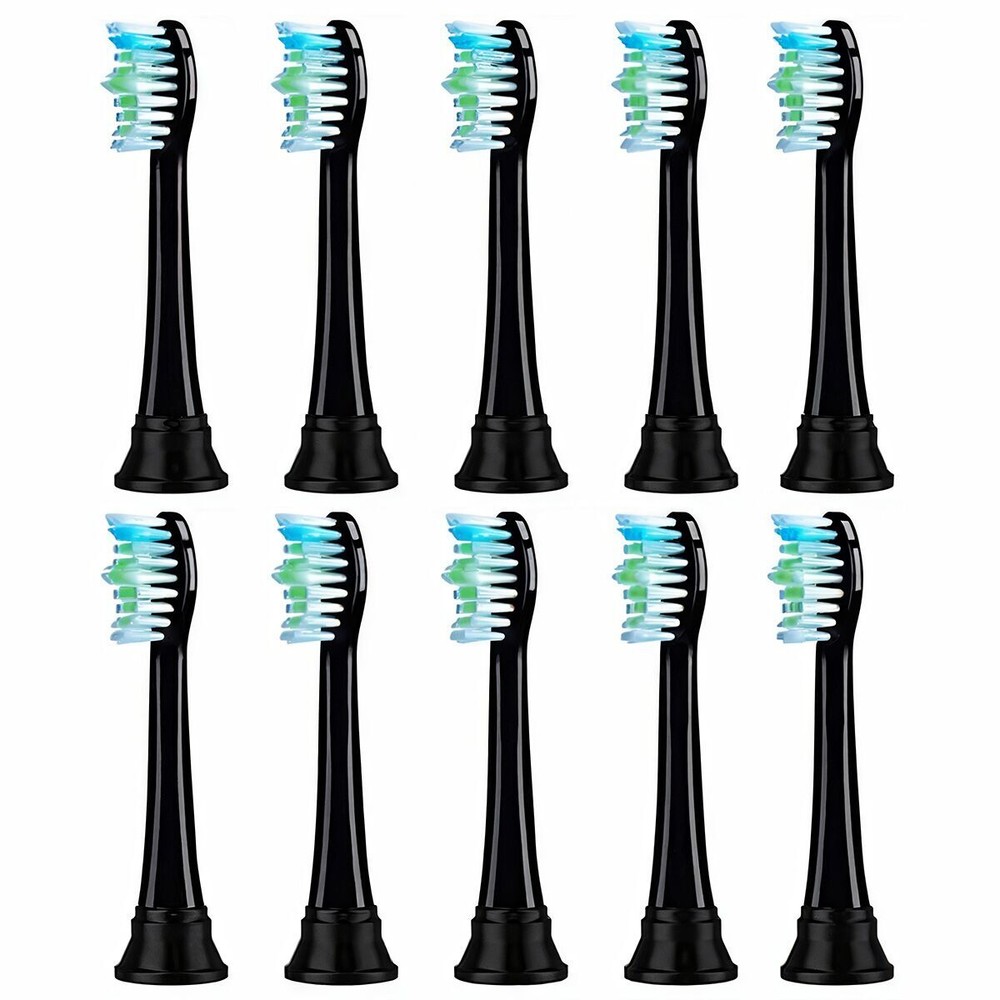10Pack Replaceable toothbrush heads compatible with HANASCO H3 / H6