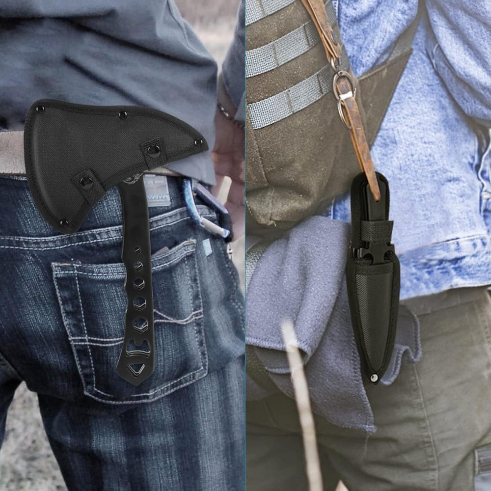 Throwing Axe and Tomahawk 3 Pack Protective Nylon Sheath with Built-in Corksc...