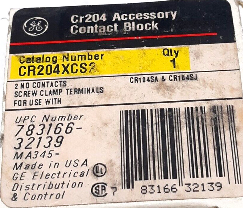 GE CR204XCS2 Contact Block